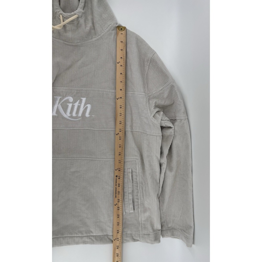 NWOT Kith Corduroy Double Pocket Hoodie Hallow Men's Sz XL FW21 Casual Sweater - Picture 9 of 11